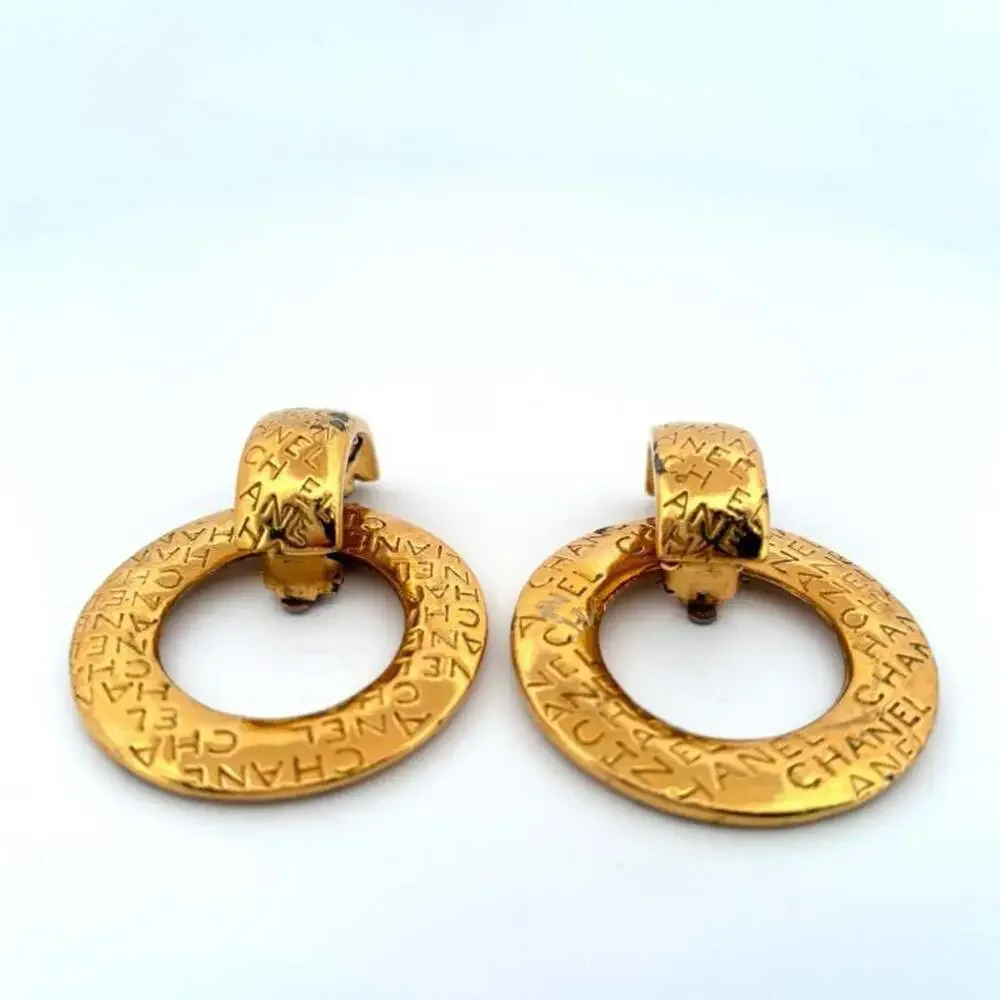Chanel Vintage Clip-On Earrings Logo #247075C60B
